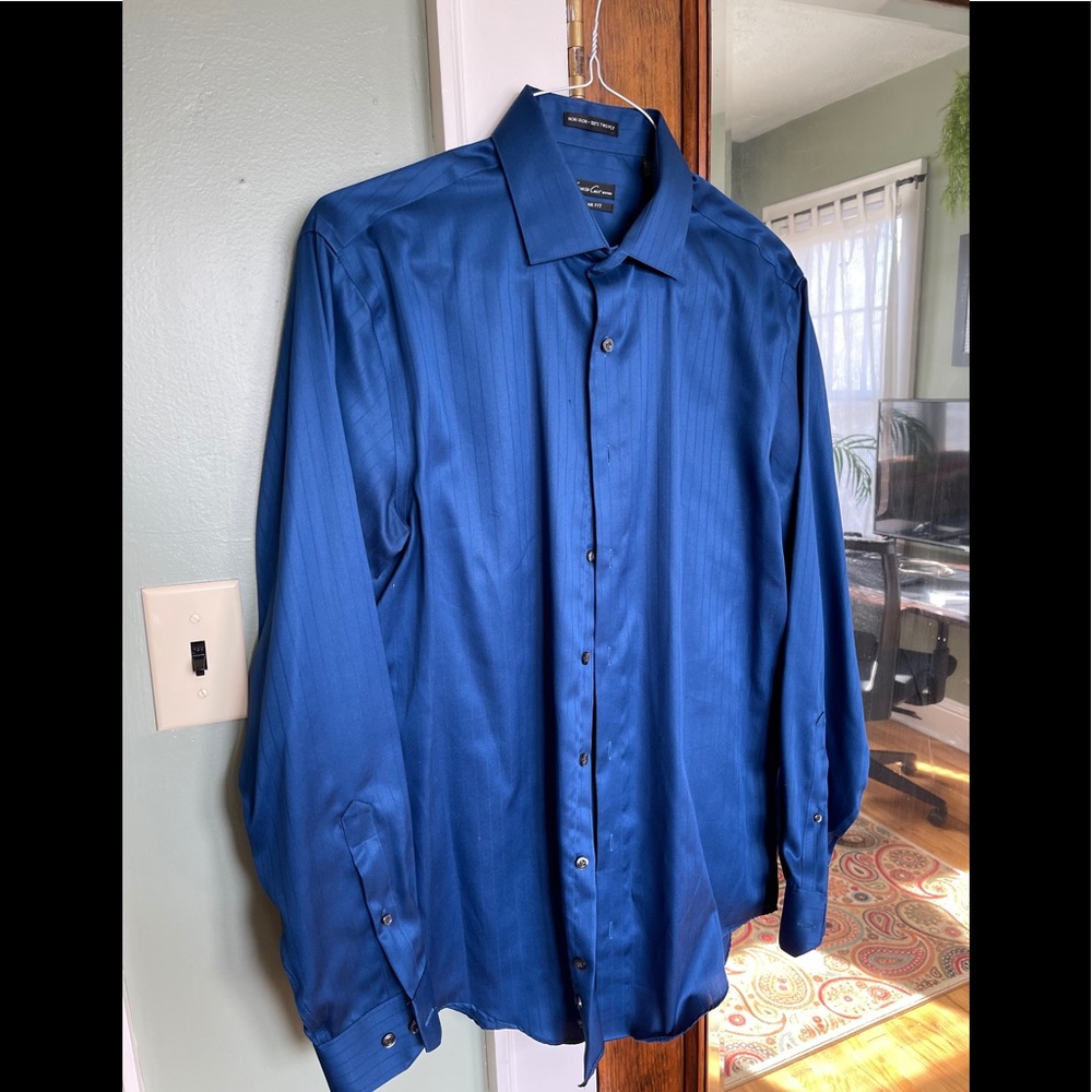 Blue Men’s Dress Shirt 15.5 | 34/35 Regular Fit